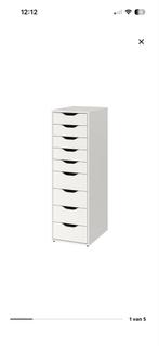 IKEA Alex ladeblok wit - Zo goed als nieuw, Huis en Inrichting, Kasten | Ladekasten, Overige materialen, Minder dan 50 cm, 5 laden of meer