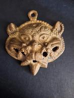 Messing Hanger in de vorm van een masker, Ophalen of Verzenden, Koper