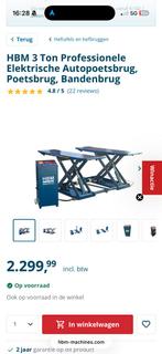 HBM 3 ton professionele poetsbrug/bandenbrug, Auto diversen, Ophalen, -, -, Zo goed als nieuw