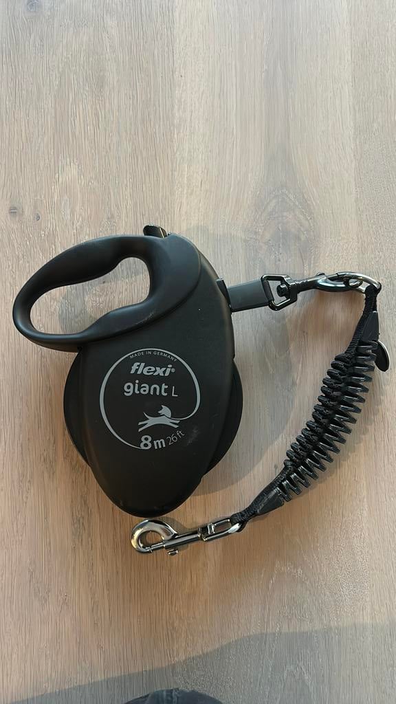 Flexi Giant L met schokabsorbeerder en lampje, Dieren en Toebehoren, Ophalen of Verzenden, Zo goed als nieuw, Hondenriem