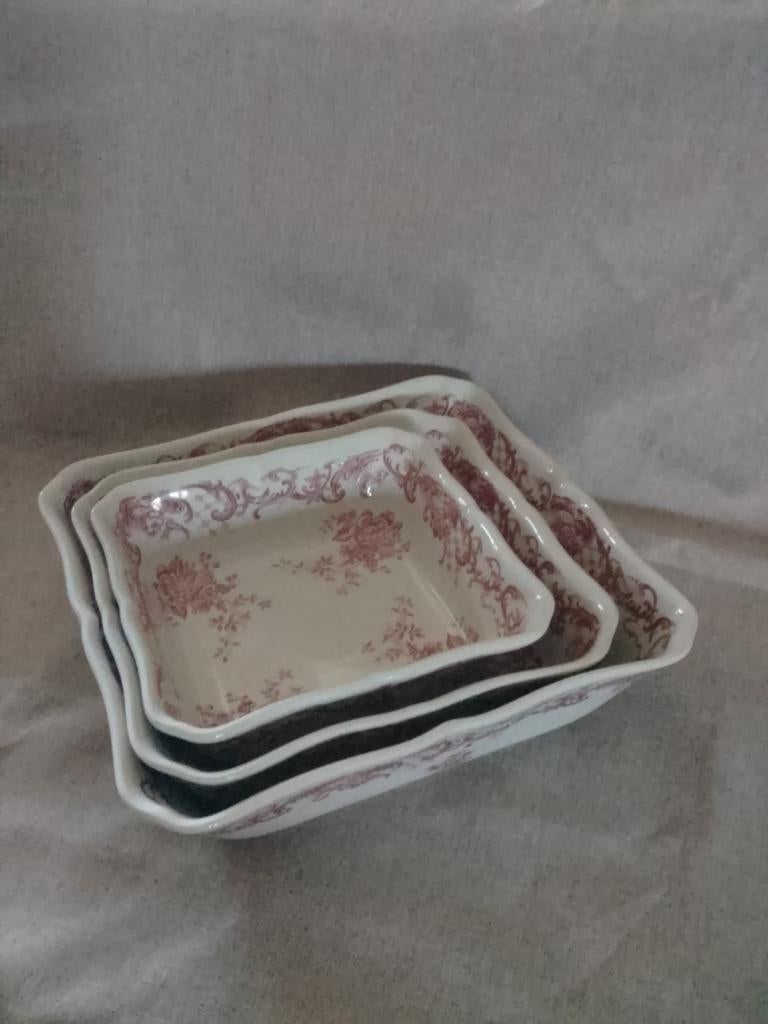 Villeroy en boch Valeria rood serveerschalen, Ophalen of Verzenden, Rond
