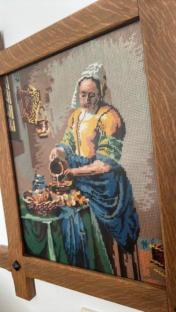 Borduurwerk lijst, huis en inrichtig, woonaccessoires, Ophalen of Verzenden, Zo goed als nieuw