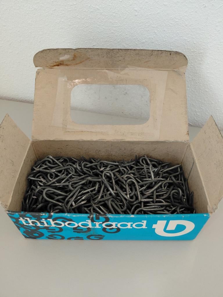 Krammen verzinkt 2,0x20 mm 600 gr, Ophalen of Verzenden, Nieuw, Minder dan 50 mm, Spijkers