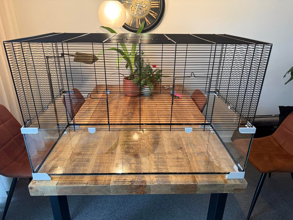 Ferplast knaagdierenkooi, Dieren en Toebehoren, Kooi, 60 tot 90 cm, Ophalen of Verzenden, Zo goed als nieuw