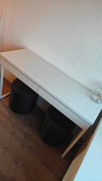 IKEA bijzettafel - Wit, modern en veelzijdig, Ophalen, Gebruikt, 60 cm of meer, Rechthoekig
