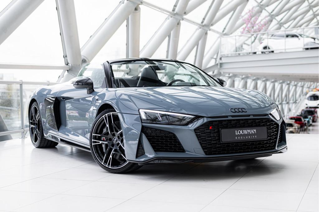 Audi R8 Spyder 5.2 V10 Performance Quattro | B&O | Kemora Gr, Auto's, Automaat, Lederen bekleding, Gebruikt, 5204 cc