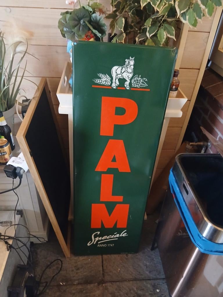 Emaille bord, Ophalen, Zo goed als nieuw, Reclamebord, Plaat of Schild, Overige merken