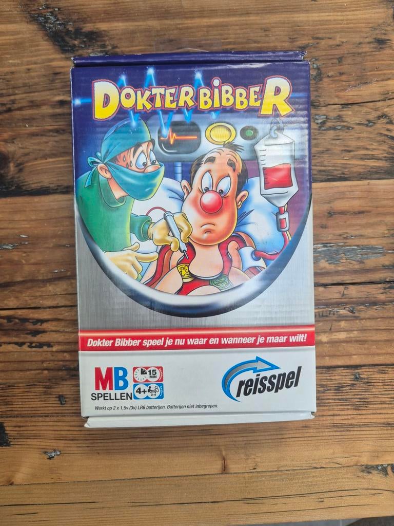 Dokter Bibber reisspel – compleet & werkend – MB Spellen, Vijf spelers of meer, Ophalen, Gebruikt, MB Spellen
