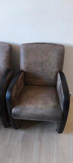 4 gebruikte stoelen gratis af te halen, Ophalen, Gebruikt, Bruin, Leer