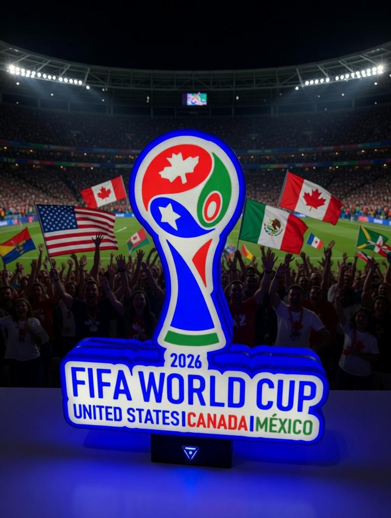 Fifa 2026 WK voetbal Lamp, Maat M, Verzenden, Nieuw, Overige typen