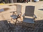 Twee Tuinstoelen, Tuin en Terras, Ophalen, Gebruikt, Hout, Inklapbaar