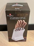 Nieuwe Berlinger Haus Messenset 6-delig - RVS Rose Goud, Overige typen, Nieuw, Ophalen of Verzenden, Metaal