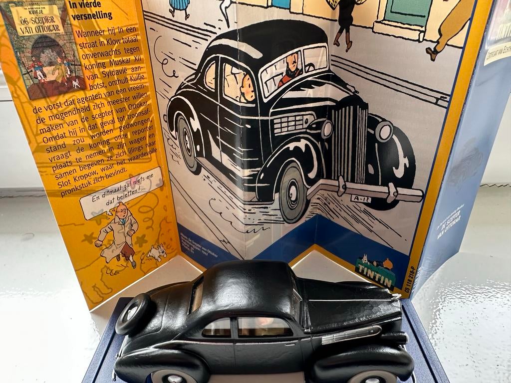 Tintin Packard 12 coupé modelauto, Verzamelen, Stripfiguren, Ophalen of Verzenden, Kuifje, Zo goed als nieuw, Beeldje of Figuurtje