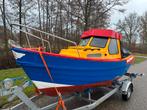 Visboot kajuitboot 1 cilinder diesel, Ophalen, Gebruikt, Binnenboordmotor, Minder dan 10 pk