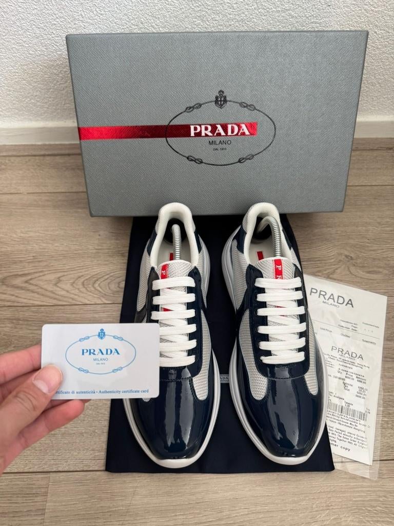Prada Cups, Zwart, Nieuw, Ophalen of Verzenden, Sneakers of Gympen