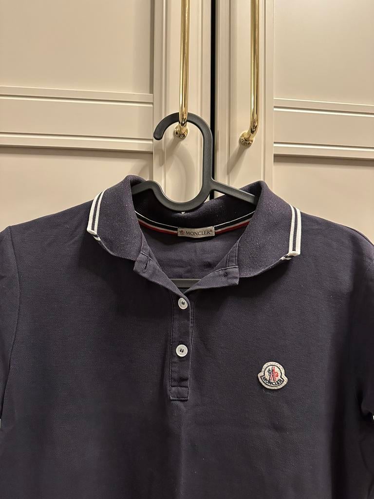 Dames Moncler polo S M nieuw shirt shirtje, Maat 38/40 (M), Zwart, Nieuw, Ophalen of Verzenden