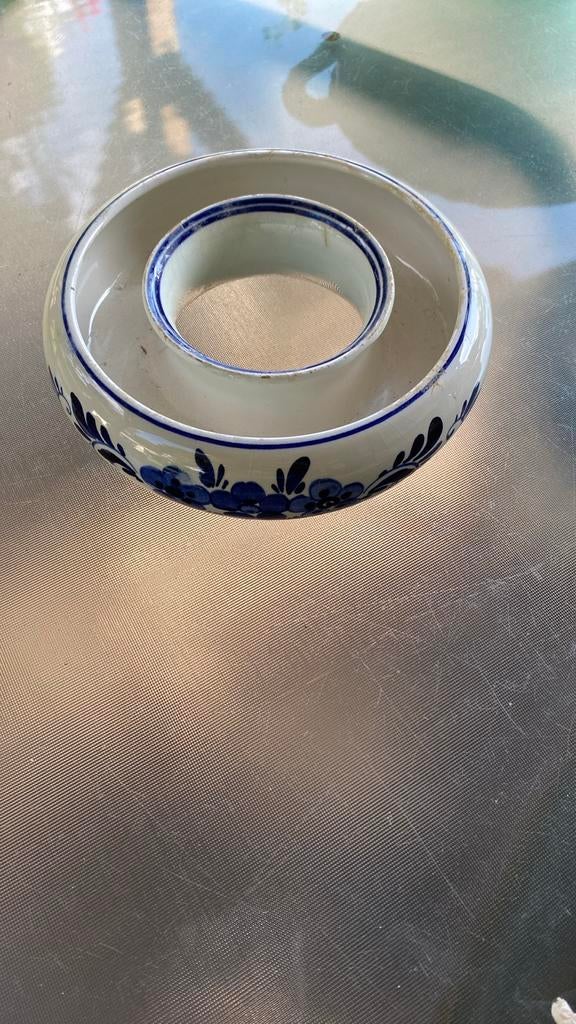 Delfts Blauw Bloemenring / Bloembollenring, Antiek en Kunst, Ophalen of Verzenden