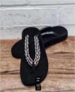 Lola Cruz - Leren sandalen slippers maat 38 - Nieuw €199, Zwart, Nieuw, Ophalen of Verzenden, X