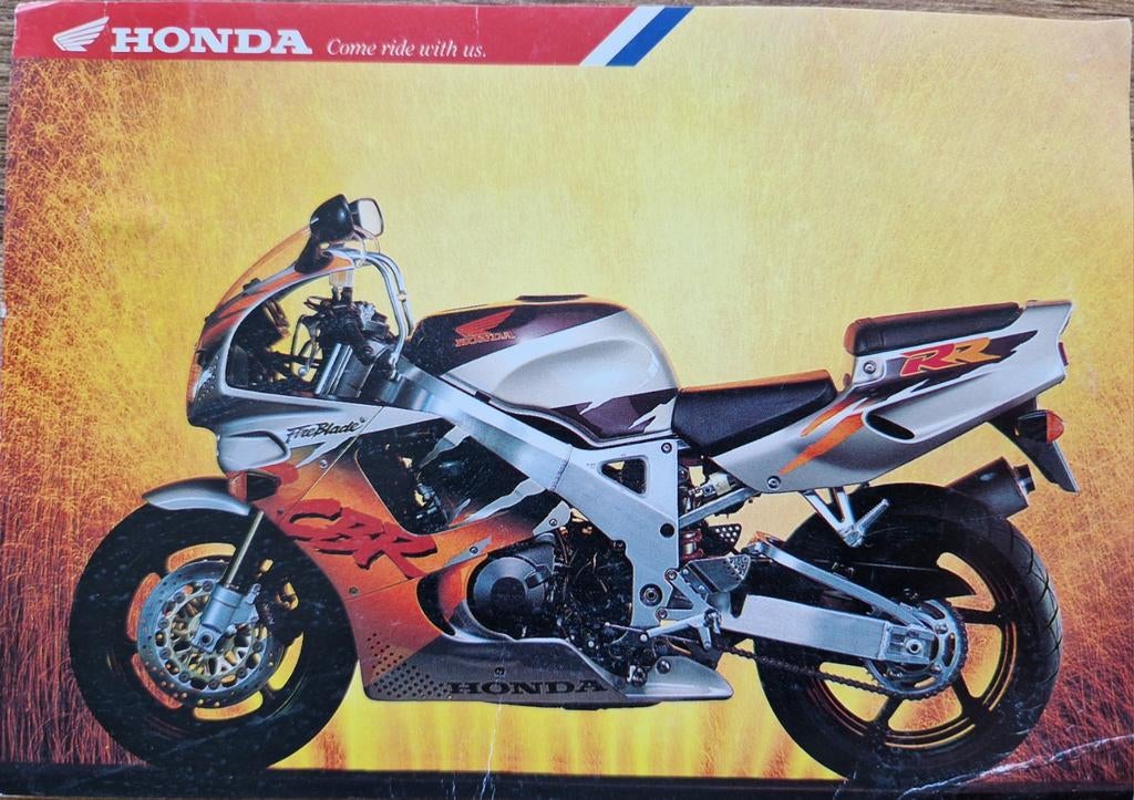 Ansichtkaart Honda Fireblade CBR 900 RR, Ophalen of Verzenden, Honda