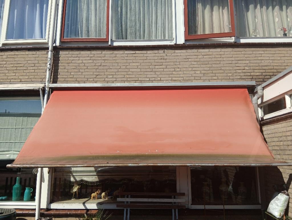 Te koop grote zonnescherm!, Ophalen, Gebruikt, 150 tot 300 cm, 250 cm tot 450 cm