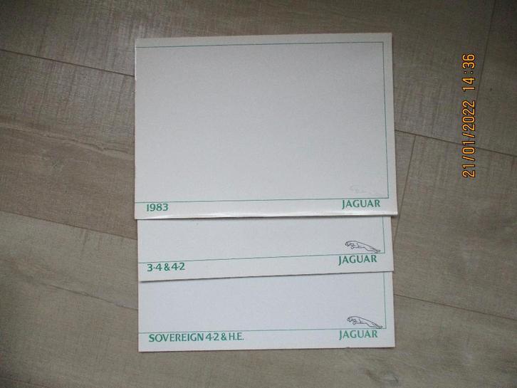 Jaguar 1983 Serie III en Serie II folders  SALE !!, Boeken, Auto's | Folders en Tijdschriften, Zo goed als nieuw, Overige merken