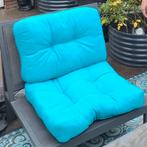 vidaXL Palletkussens 8x2 st. stof turquoise, Tuin en Terras, Ophalen