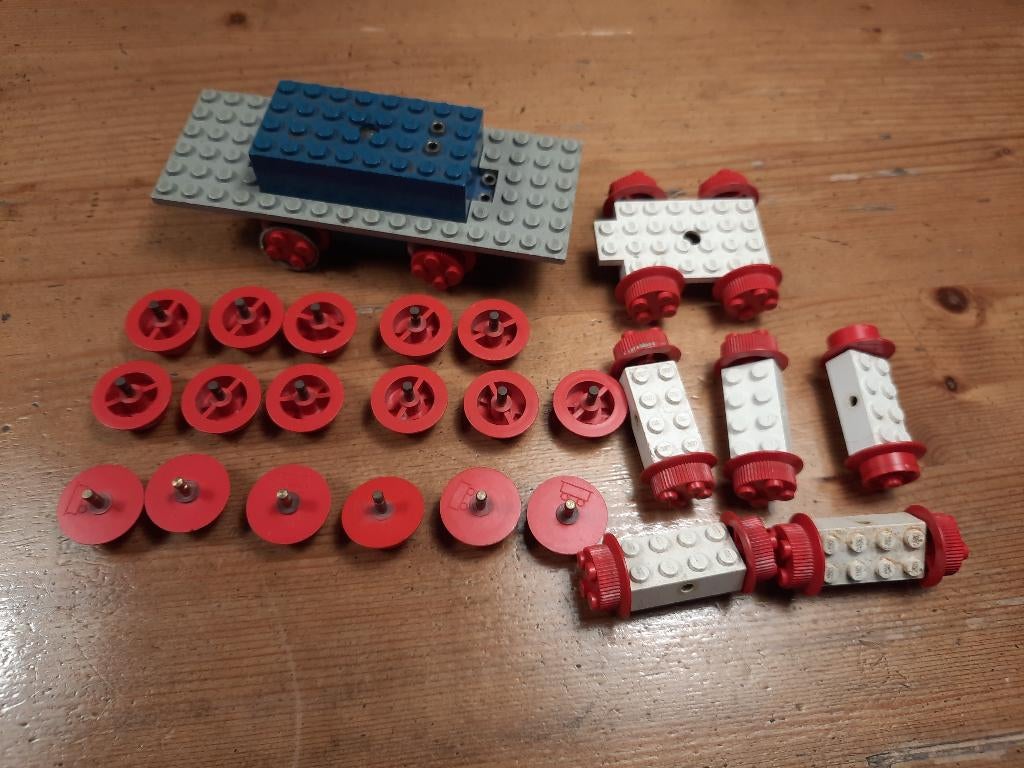 Oude vintage Lego rails met transformator, Ophalen, Gebruikt, Losse stenen, Lego