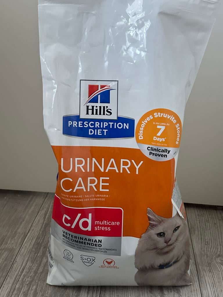 Hill’s Urinary Care c/d kattenvoer – 5,3 kg over (van 8 kg), Ophalen, Kat