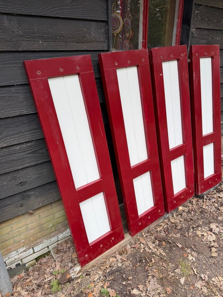 Tk Luiken raam luiken raamluikrn hardhout, 75 tot 150 cm, Raamkozijn, Ophalen of Verzenden, Zo goed als nieuw