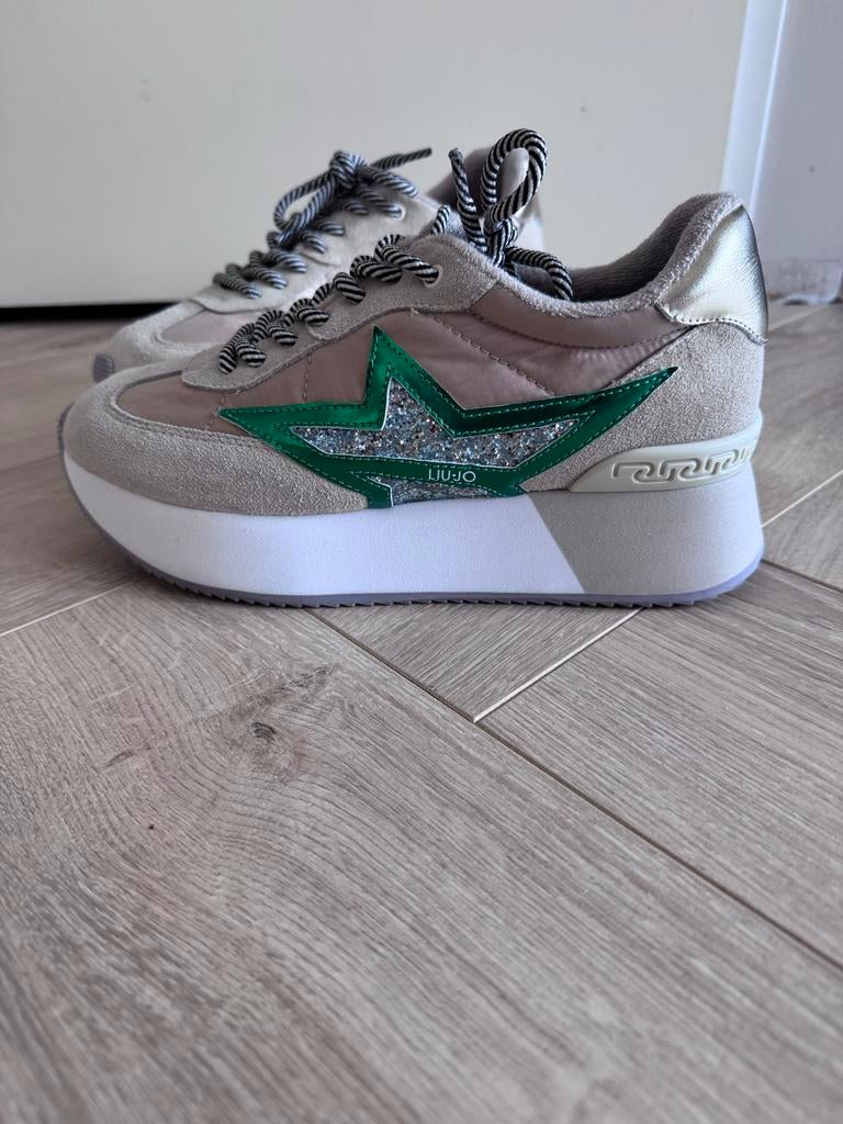 Liu. Jo Dreamy sneakers maat 37, Beige, Ophalen of Verzenden, Sneakers of Gympen, Zo goed als nieuw
