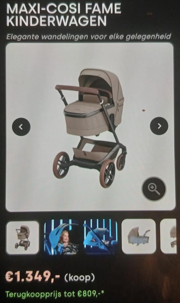 Kinderwagen maxi cosi fame, Kinderen en Baby's, Kinderwagens en Combinaties, Ophalen of Verzenden, Nieuw, Maxi-Cosi