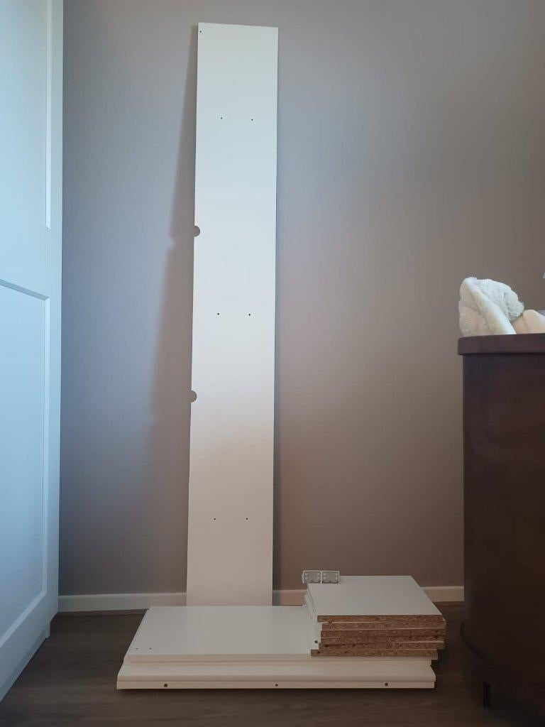 Overbodige (nieuwe) planken Ikea bed Brimnes, Ophalen, Wit, 200 cm, Hout