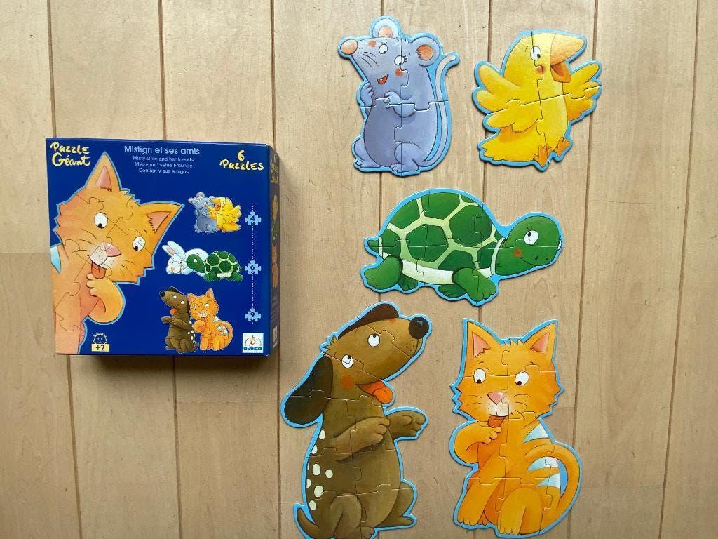 Djeco puzzels, Ophalen of Verzenden, 10 tot 50 stukjes, Gebruikt