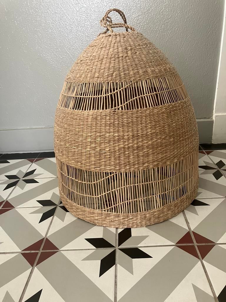 Ikea Torared hanglamp, lampenkap, zeegras, rieten,, Ophalen, Nieuw, 50 tot 75 cm