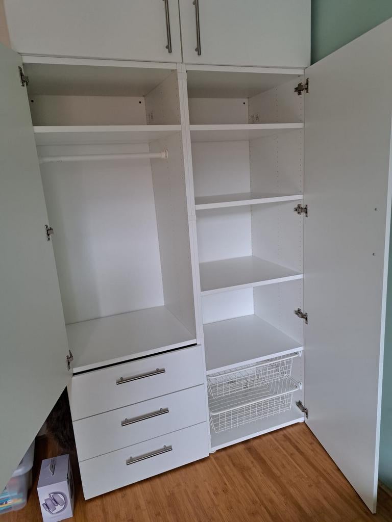 Ikea Platsa kast met losse bovenkast - modulair systeem, Huis en Inrichting, Kasten | Kledingkasten, Zo goed als nieuw, 200 cm of meer