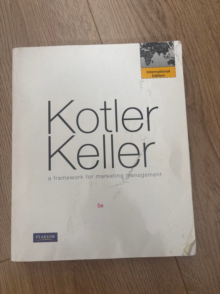 Kotler Keller: A Framework for Marketing Management 5e, Boeken, Ophalen of Verzenden, Gelezen, Economie en Marketing