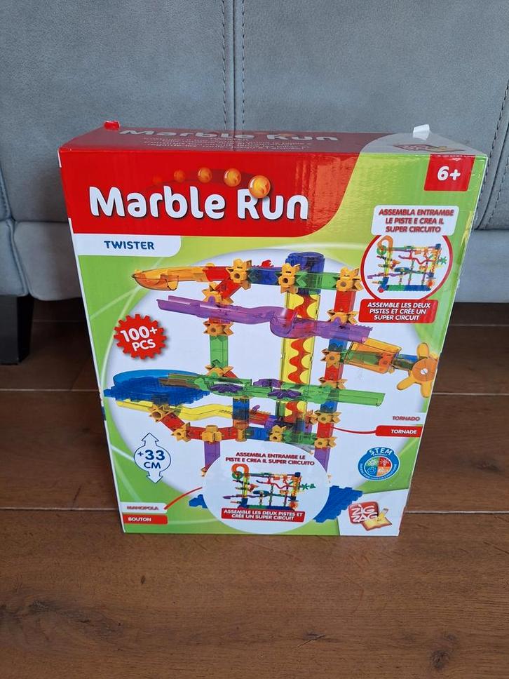 NIEUW Twister Marble Run Knikkerbaan meer dan 100 onderdelen, Kinderen en Baby's, Speelgoed | Bouwstenen, Zo goed als nieuw, Overige merken