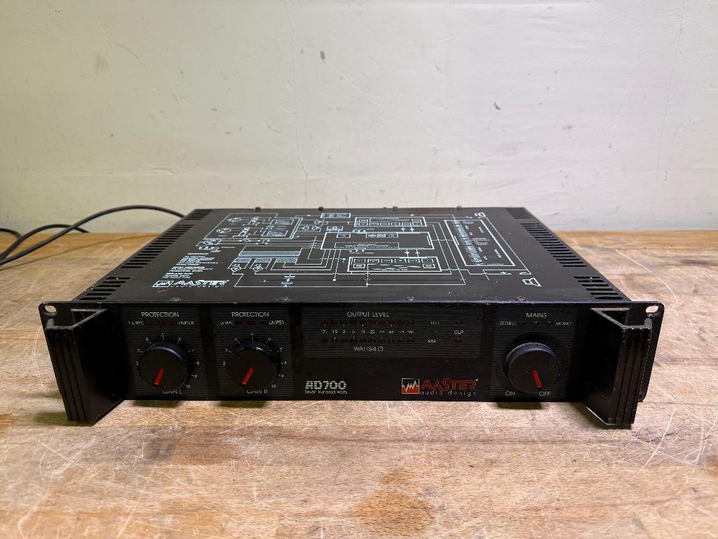 Master Audio AD700 Versterker, Ophalen of Verzenden, Gebruikt, Minder dan 500 watt, P.A.
