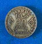 Marokkaanse munten: 1 Franc 1951 en 20 Francs 1951, Ophalen of Verzenden, Midden-Oosten, Setje