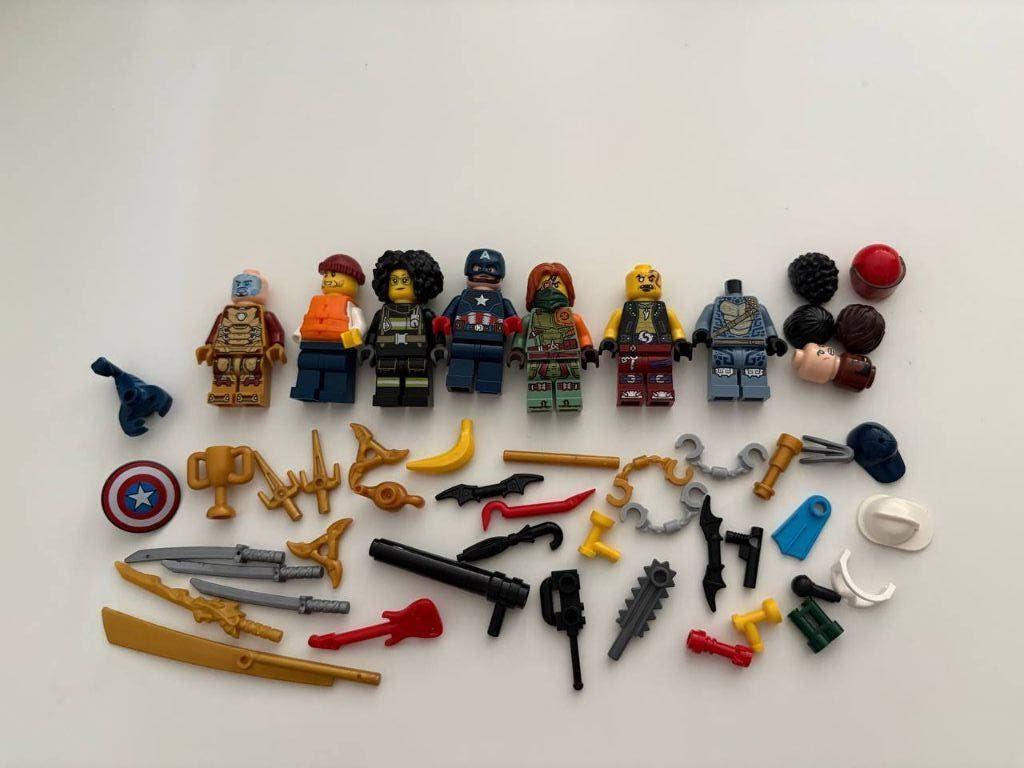 Lego minifigures and accessoires lot Ninjago City Marvel, Gebruikt, Lego, Ophalen of Verzenden, Ninjago