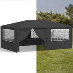 Partytent, Paviljoen, 4x6, opvouwbaar, Met Zijwanden, Zwart, Opvouwbaar, Partytent, Nieuw, 4 tot 6 meter