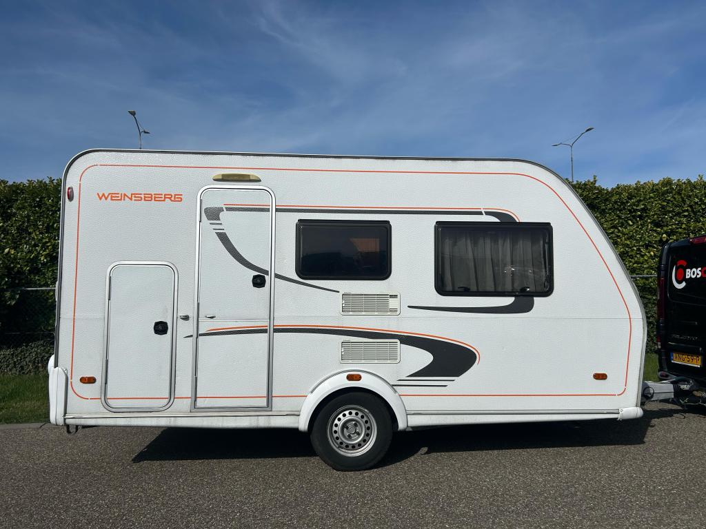 Weinsberg/Knaus 400 LK 2013 ZONNEPANEEL, STAPELBEDDEN, Caravans en Kamperen, Standaardzit, Schokbreker, Bedrijf, 750 - 1000 kg