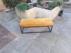 Okergeel bankje Dami Living - 120x40x45 cm, Ophalen, Modern, Industrieel, Minder dan 75 cm, Tweepersoons