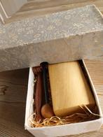 2 antieke muziekinstrumentjes in mooie doos, Ophalen of Verzenden, Gebruikt