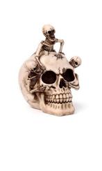 Creepy Schedel met Barstende Skeletten - Halloween Decoratie, Ophalen of Verzenden, Nieuw