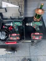 2x Parkside Accuboormachine X20V Team met 2 accu's en lader, Ophalen, 600 watt of meer, Variabele snelheid, Zo goed als nieuw