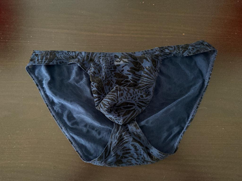 Andrew Christian, minislip, shiny, blauw, M, Ophalen of Verzenden, Blauw, Slip