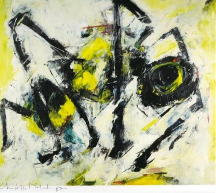 Charlotte Molenkamp zeefruk - Insect - 1 / 150 - Gesigneerd, Antiek en Kunst, Kunst | Litho's en Zeefdrukken, Ophalen of Verzenden