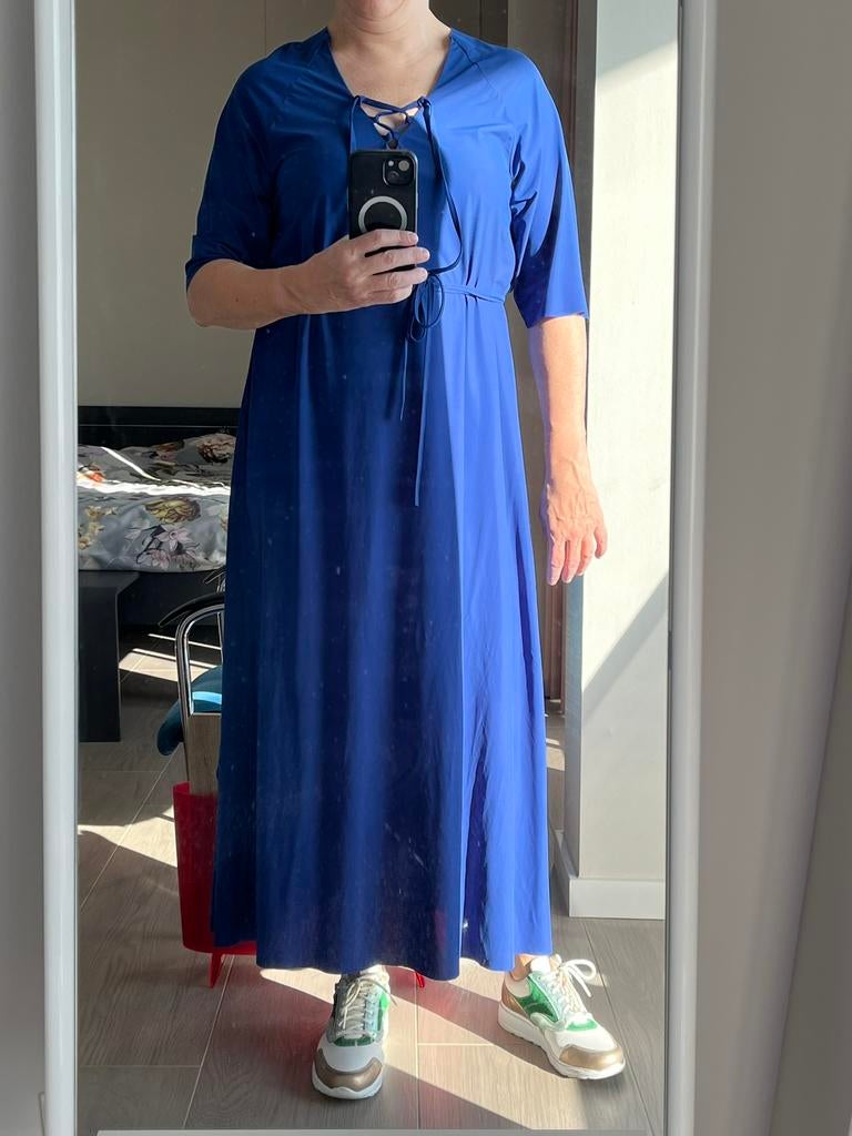 Japan TKY lange jurk, mt S (valt ruim), Ophalen of Verzenden, Zo goed als nieuw, Maat 38/40 (M), Onder de knie