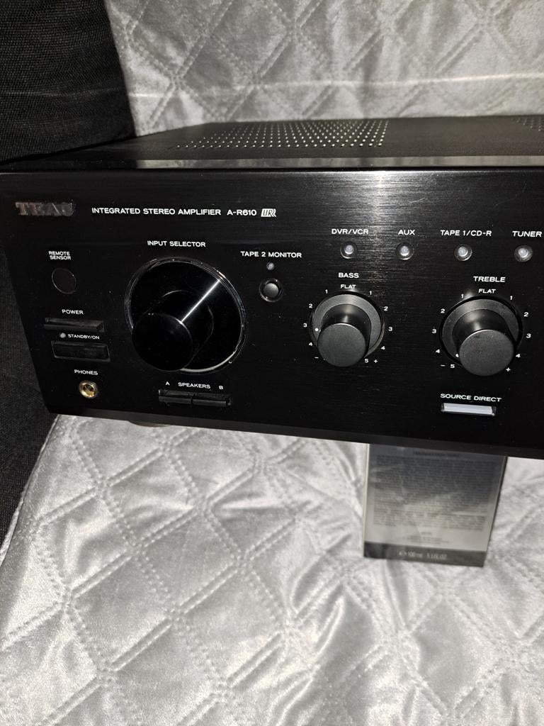 TEAC Geïntegreerde Stereo Versterker A-R610, Audio, Tv en Foto, Versterkers en Receivers, Minder dan 60 watt, Overige merken, Ophalen